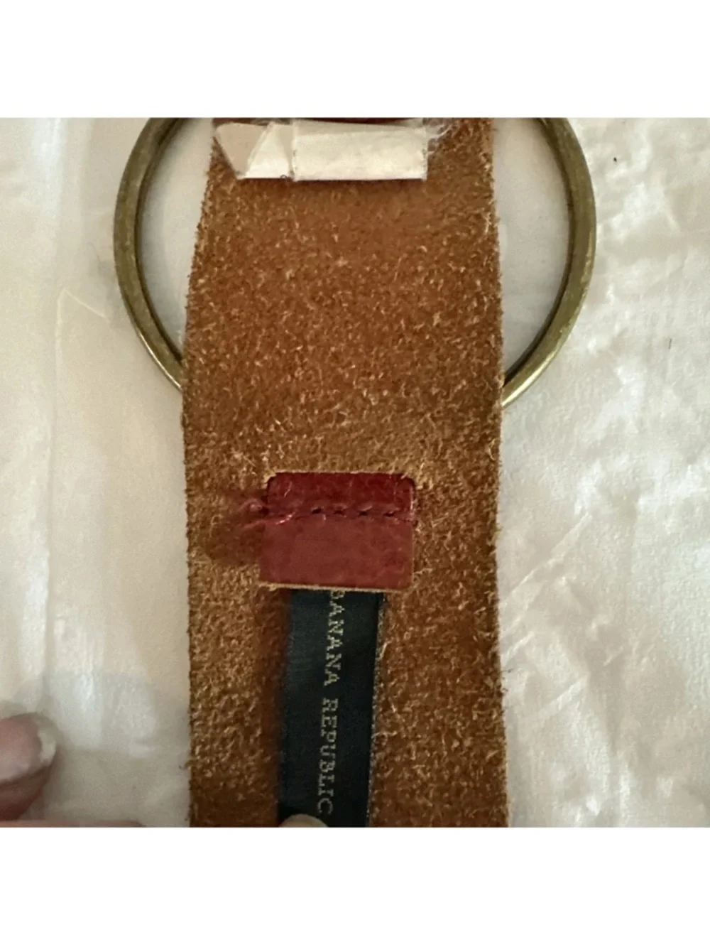 BANANA REPUBLIC LEATHER O RING BELT XS